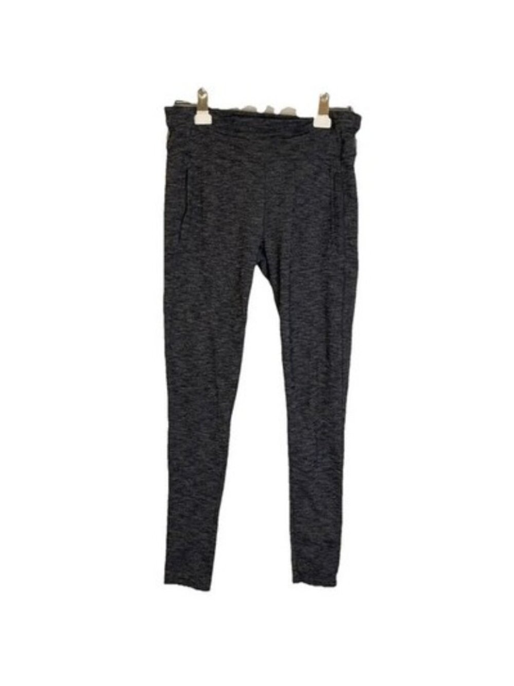 KUHL Leggings Gray White Women's Size 2 Reg Zipper  Pockets Outdoors Hiking